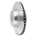 R1 93-97 BMW 850CI Front Left Drilled & Slotted Silver Brake Rotor