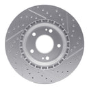 R1 15-26 Hyundai Elantra Front Right Drilled & Slotted Geo-Carbon Rotor