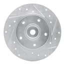 R1 11-15 Renault Fluence (Mexico) Rear Right Drilled & Slotted Silver Brake Rotor