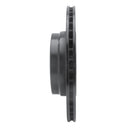 R1 05-08 BMW 760I Rear Left Drilled & Slotted Black Brake Rotor