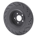 DFC 10-18 Mercedes-Benz C63 AMG Rear Drilled GeoSPEC Coated Rotor and Slotted