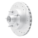 R1 95-97 Ford Ranger (USA/Canada) Front Right Drilled & Slotted Silver Brake Rotor
