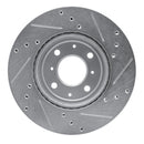 R1 15-20 Honda Fit (Mexico) Front Left Drilled & Slotted Silver Brake Rotor