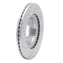 R1 17-24 Hyundai Elantra Front & Rear Drilled & Slotted Silver Brake Rotor Set