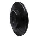 R1 13-20 BMW 440I Coupe Front Right Drilled & Slotted Black Brake Rotor