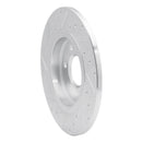 R1 06-09 Buick TERRAZA Rear Right Drilled & Slotted Silver Brake Rotor
