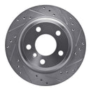 R1 07-20 BMW 328i GT xDrive Front & Rear Drilled & Slotted Silver Brake Rotor Set
