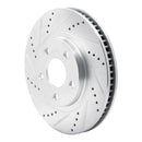 R1 97-05 Buick Riviera Front Drilled & Slotted Silver Brake Rotor Set