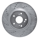 R1 19-25 Acura RDX Front & Rear Drilled & Slotted Silver Brake Rotor Set