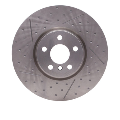 DFC 15-19 Mini Cooper Countryman Front Brake Rotor - Dimpled and Slotted