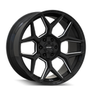 Mayhem Vanquish 8119 20X9.5 / 5x127/5x139.7 / 0mm Offset / 78.1mm Hub - Gloss Black Milled
