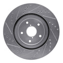 R1 19-24 Subaru Forester Front & Rear Drilled & Slotted Silver Brake Rotor Set