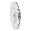 R1 07-14 Ford Mustang Front Drilled & Slotted Silver Brake Rotor Set
