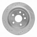 R1 14-19 Cadillac CTS Front & Rear Drilled & Slotted Silver Brake Rotor Set