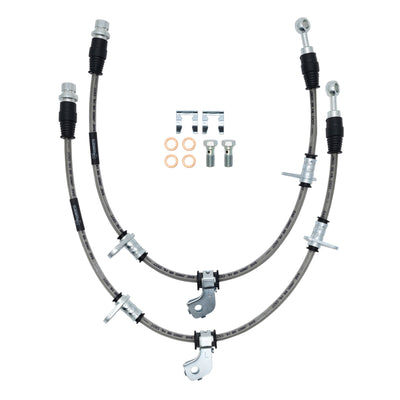 R1 92-98 BMW 318i Lower Rear Stainless Steel Brake Hose