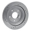 R1 1985-92 Pontiac Firebird Rear Drill & Slot Silver Rotors