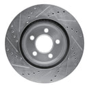 R1 05-23 Dodge Charger Front Drill & Slot Silver Rotors
