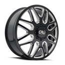 Cali Off-Road 9115D Invader Dually 24x8.25 / 8x210 BP / 115mm OS / 154.2mm Hub Gls Blk Mill Wheel