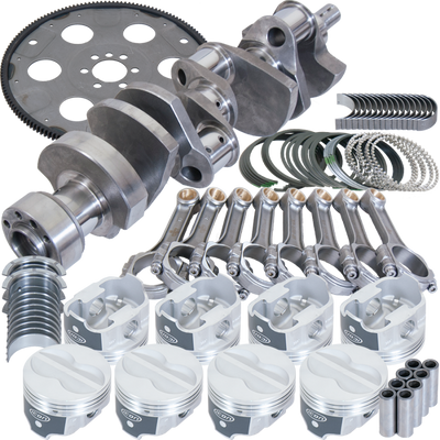 Eagle Chevy 350 1Pc 3.750in Crank 5.700in I-Beam Rods -10cc 4.030in Pistons Balanced Assembly
