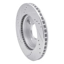 R1 07-17 Nissan TIIDA (Mexico) Front Right Drilled & Slotted Silver Brake Rotor