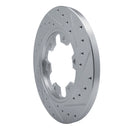 R1 20-25 Ford Transit-250 Front & Rear Drilled & Slotted Silver Brake Rotor Set