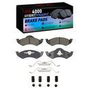DFC 00-02 Dodge Dakota Front Geospec Rotors w/4000 HybriDynamic Brake Pads w/Hardware