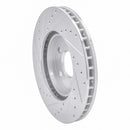 R1 90-98 Mercedes-Benz 300SL Front Right Drilled & Slotted Silver Brake Rotor