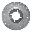R1 67-76 BMW 1600 Front Left Drilled & Slotted Silver Brake Rotor