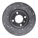 R1 77-83 BMW 320I (USA/Canada) Front Right Drilled & Slotted Silver Brake Rotor