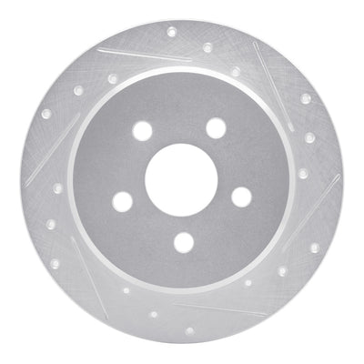 R1 95-03 Chrysler PT Cruiser Rear Right Drilled & Slotted Silver Brake Rotor