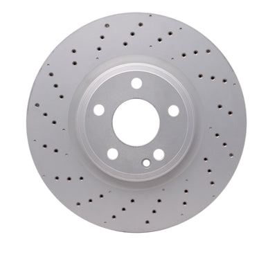 DFC 14-20 Infiniti QX30 Front Drilled Hi-Carbon Alloy Geomet Coated Rotor