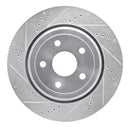 R1 12-24 Dodge Durango Front & Rear Drilled & Slotted Silver Brake Rotor Set