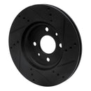 R1 09-19 Dodge Vision (Mexico) Front Left Drilled & Slotted Black Brake Rotor