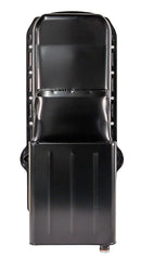 Moroso 86-Up Chevrolet Small Block (w/1 Piece Rear Main Seal) Wet Sump 6qt 9in Steel Oil Pan - Black