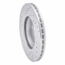 R1 06-12 Dodge Attitude (Mexico) Front Right Drilled & Slotted Silver Brake Rotor