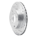 R1 89-94 Suzuki SWIFT Front Right Drilled & Slotted Silver Brake Rotor