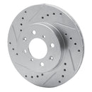R1 88-91 Honda Prelude Front Drilled & Slotted Silver Brake Rotor Set