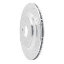 R1 04-07 Ford Freestar Rear Left Drilled & Slotted Silver Brake Rotor