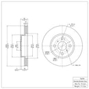 DFC 06-19 Scion IQ Front GeoSPEC Coated Rotor