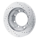 R1 77-79 Ford F-250 Front Drilled & Slotted Silver Brake Rotor Set