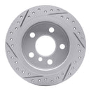 R1 14-24 Mini Cooper (Excl Clubman Rear Right Drilled & Slotted Geo-Carbon Rotor