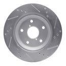 R1 19-24 Subaru Forester Front & Rear Drilled & Slotted Silver Brake Rotor Set