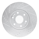 R1 19-25 Cadillac Escalade ESV Front & Rear Drilled & Slotted Silver Brake Rotor Set
