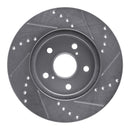 R1 02-15 Lexus ES300 Front Drilled & Slotted Silver Brake Rotor Set