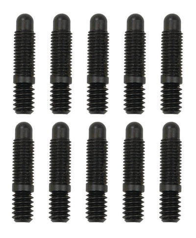 Moroso Bullet Nose Black OX Studs - 1/4-20 X 1/4-28 X 1 3/16 (10 Pack)