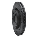 R1 11-25 Dodge Durango Front Left Drilled & Slotted Black Brake Rotor