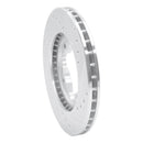 R1 90-97 Acura CL Front Left Drilled & Slotted Silver Brake Rotor