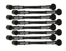 Moroso GM LS 11in Long Coil On Plug 90 Deg Plug Sleeved Ultra Spark Plug Wire Set - Black