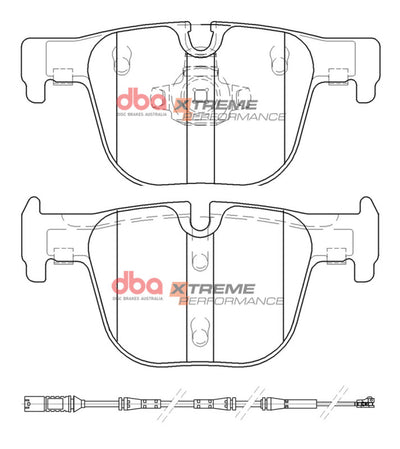 DBA 16-18 BMW 328i (w/M Sport Package) Rear XP Performance Brake Pads
