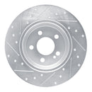 R1 15-21 Mercedes-Benz C200 (Mexico) Rear Right Drilled & Slotted Silver Brake Rotor
